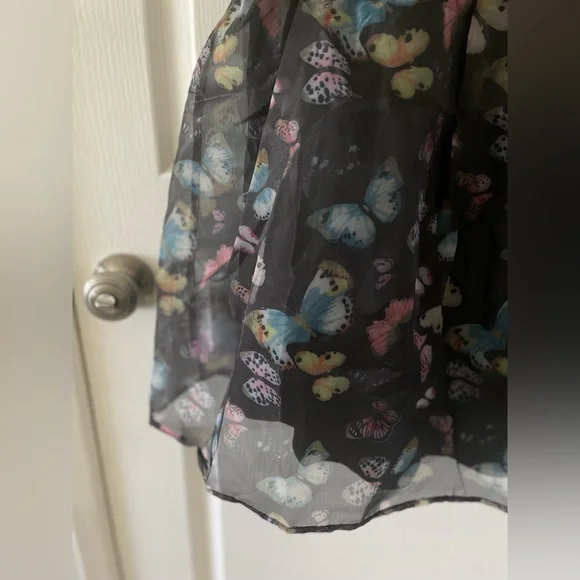 NWT Lulu’s whimsical black butterfly dress size XL - Picture 5 of 7